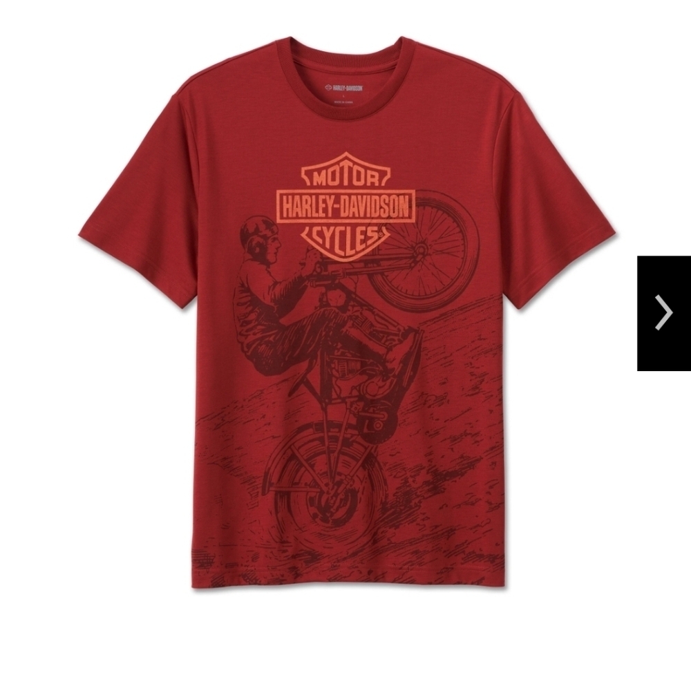 New Harley-Davidson Red Graphic T-Shirt